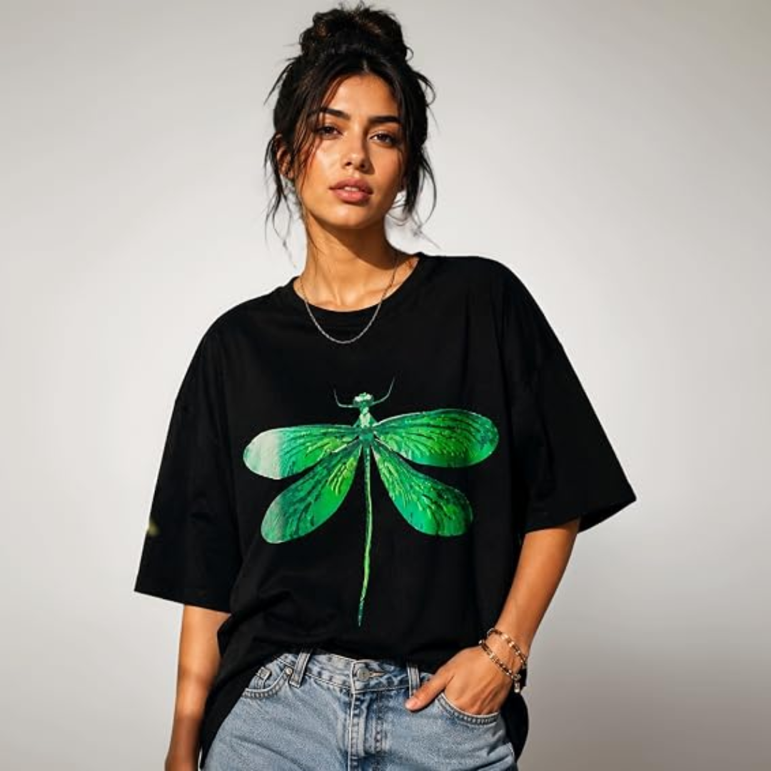 London Hills Oversized T Shirt for Women, size- M