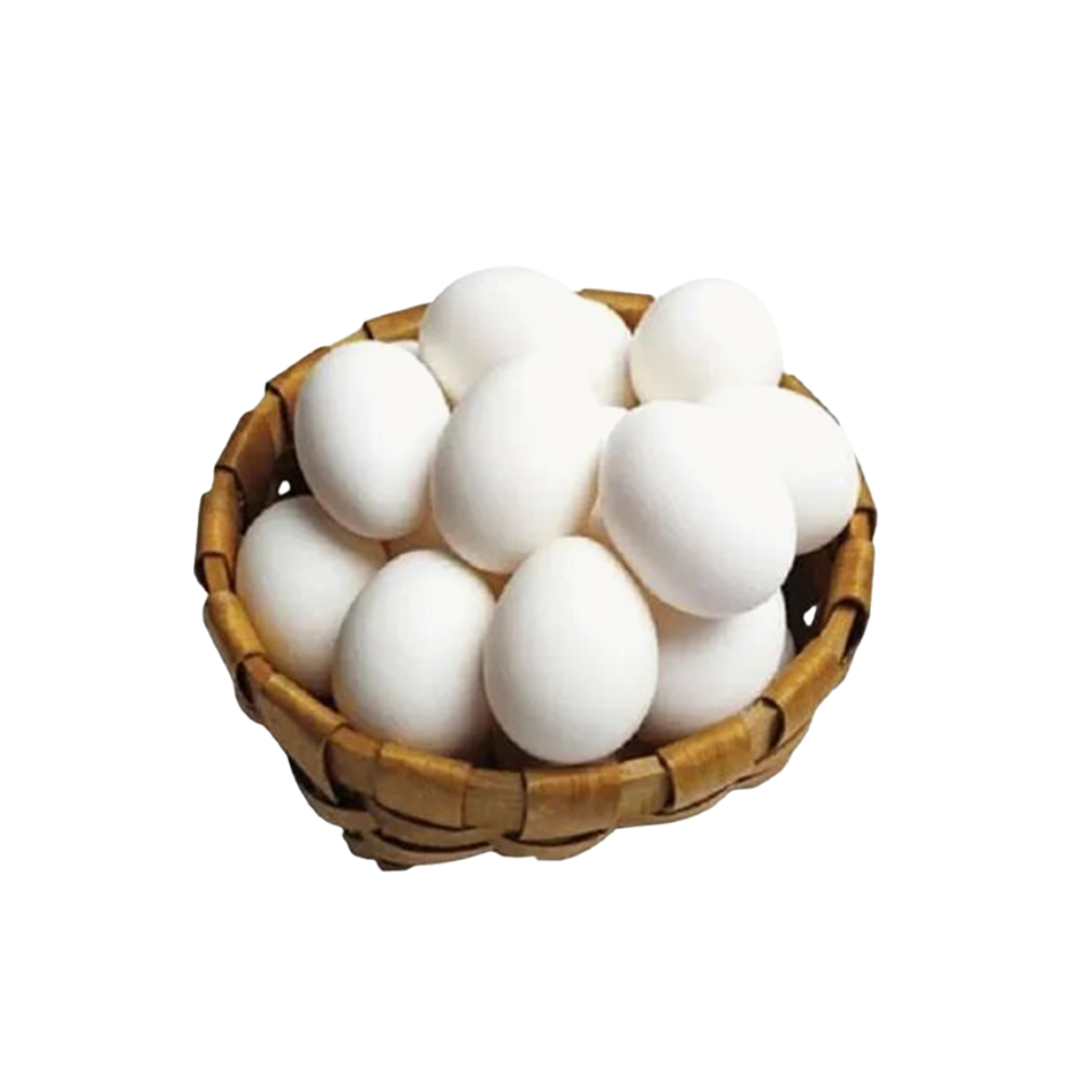 Raw Chicken Eggs, (Kacha Dim), 4 Pieces