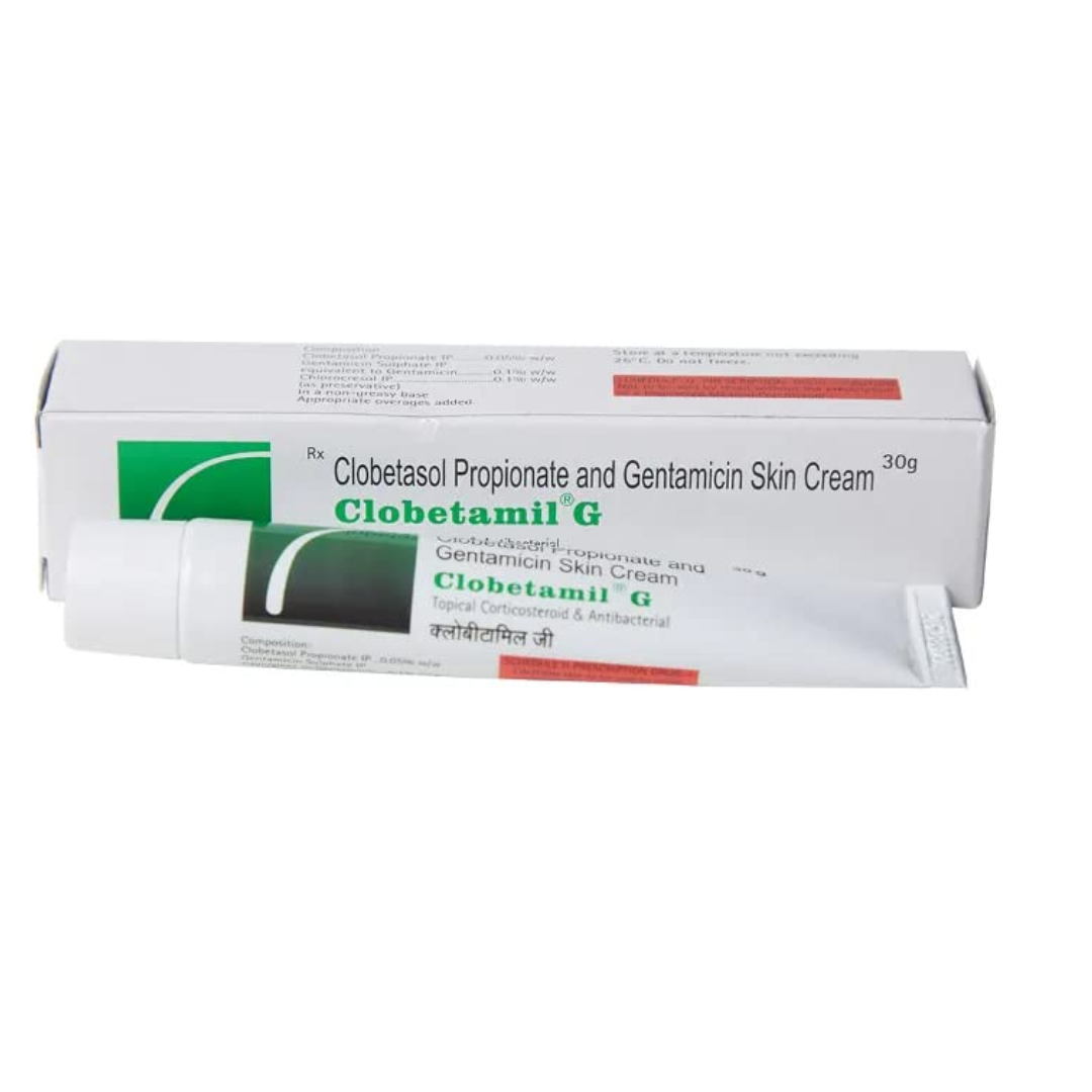 Clobetamil G - Gentamicin Skin Cream, 30g Tube