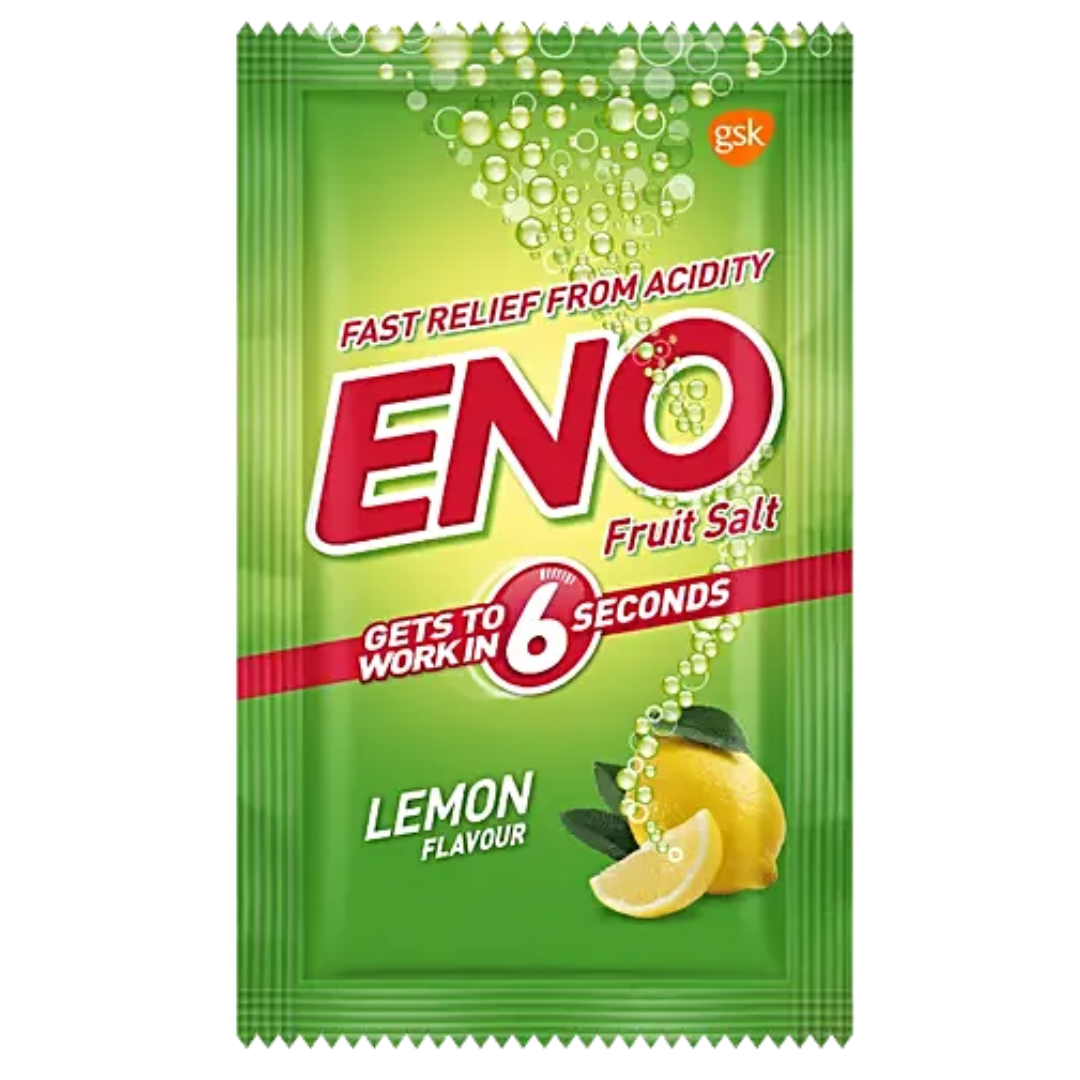 Eno Fruit Salt, Lemon Flavour, (5 g)
