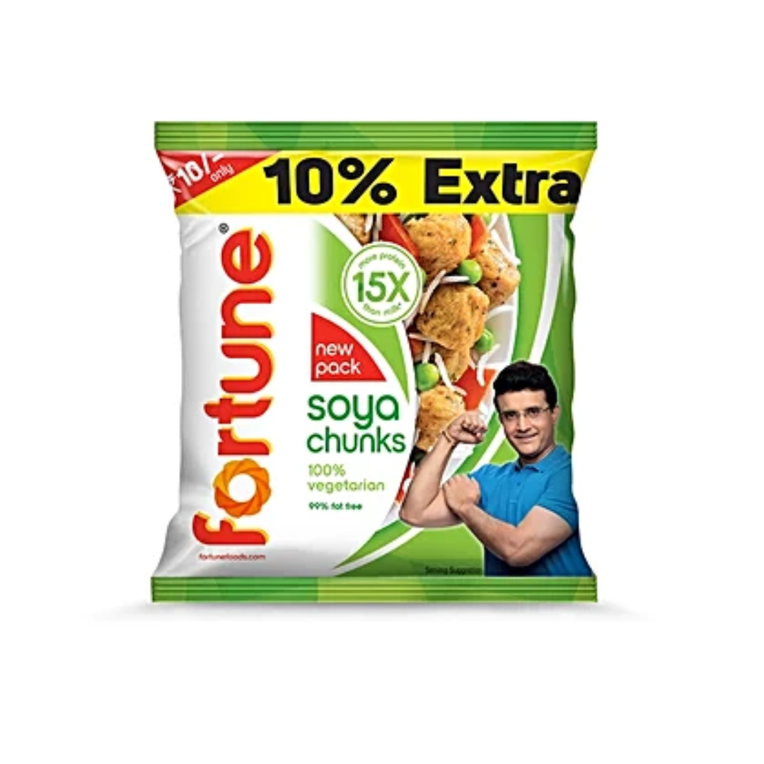 Fortune Soya Chunks, 39.6 g Pouch (Pack of 1)