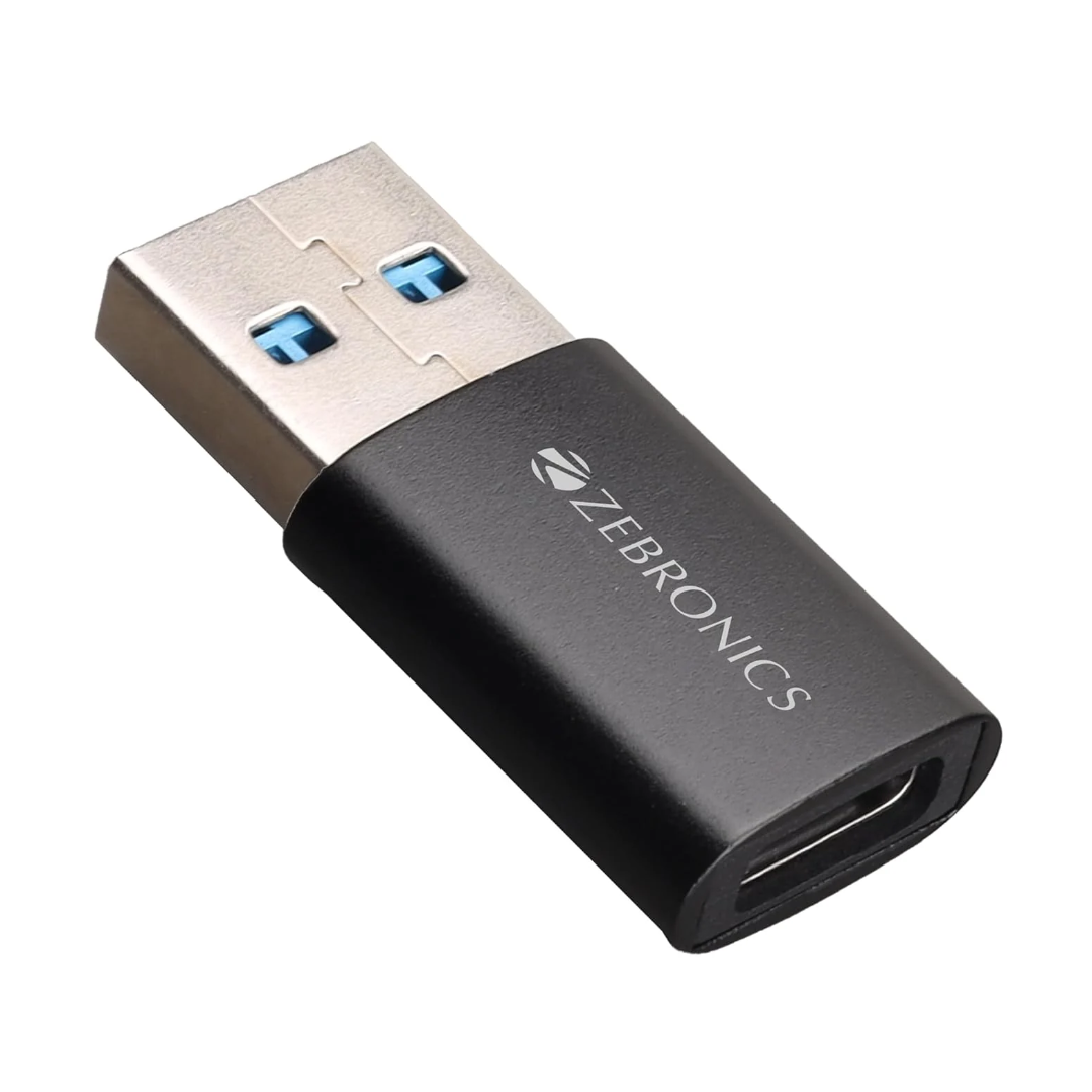 ZEBRONICS CTA1 USB Type C to Type A Converter, Compatible Devices
