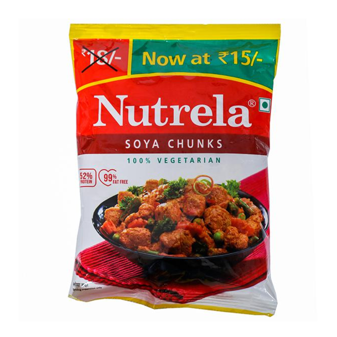 Nutrela Soya Chunks 80 g Pouch (Pack of 1)