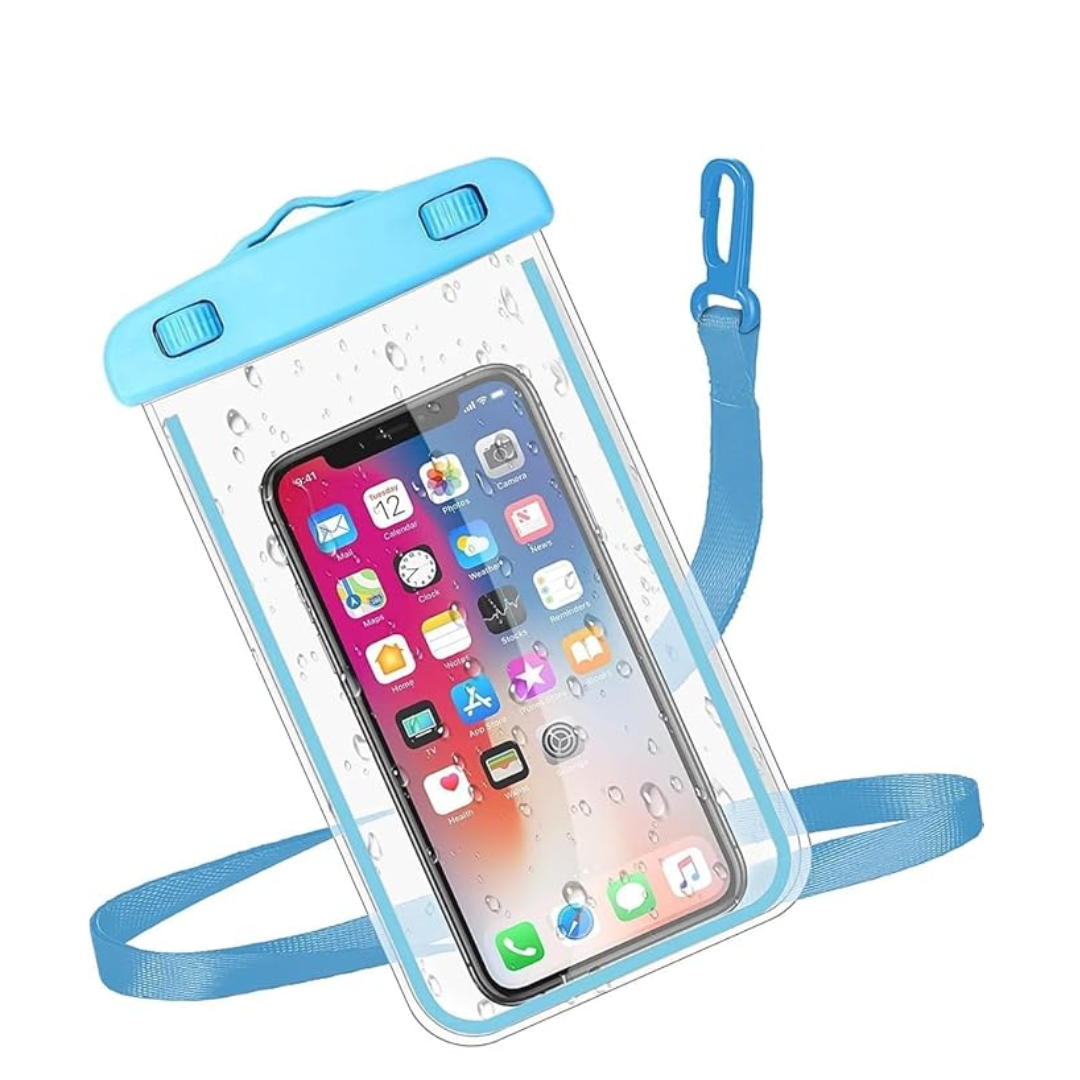 PulGos Plastic Universal Water Proof Dry Bag Cover for Phone A– Big Size Waterproof Phone Cover, (Pack of 1)