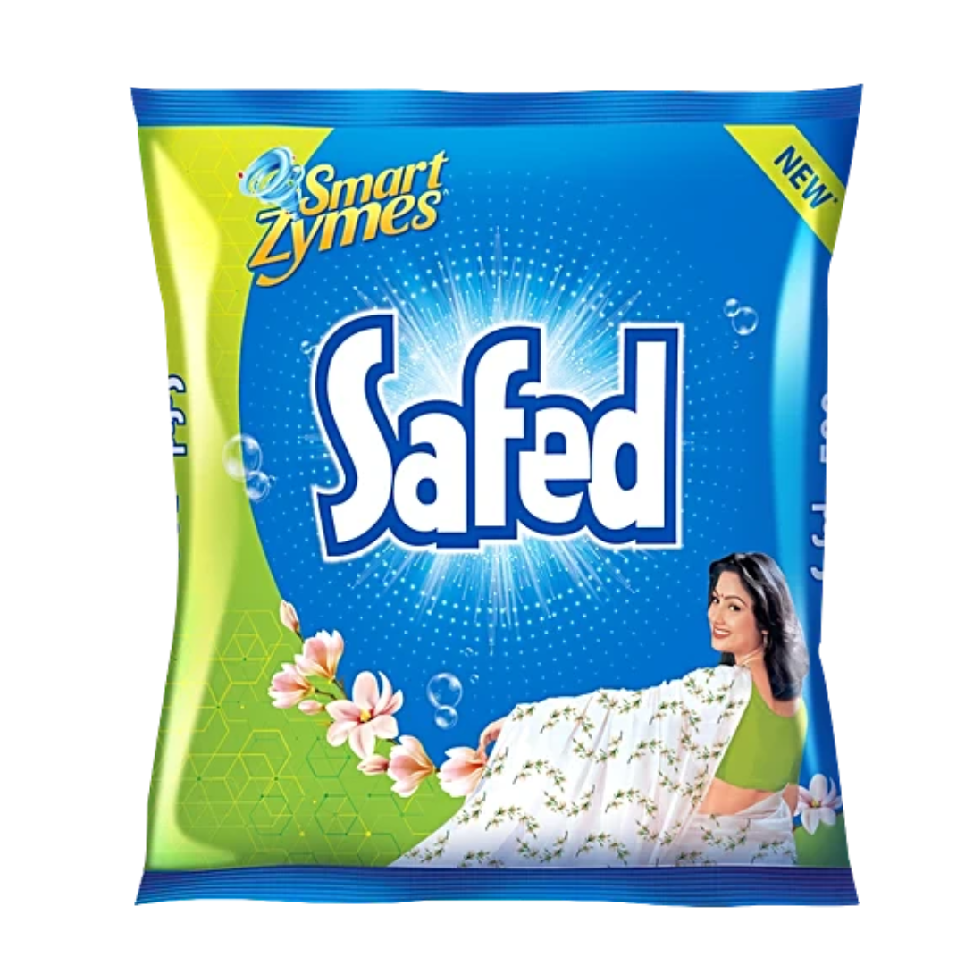 Safed Detergent Powder Pouch, 500 g