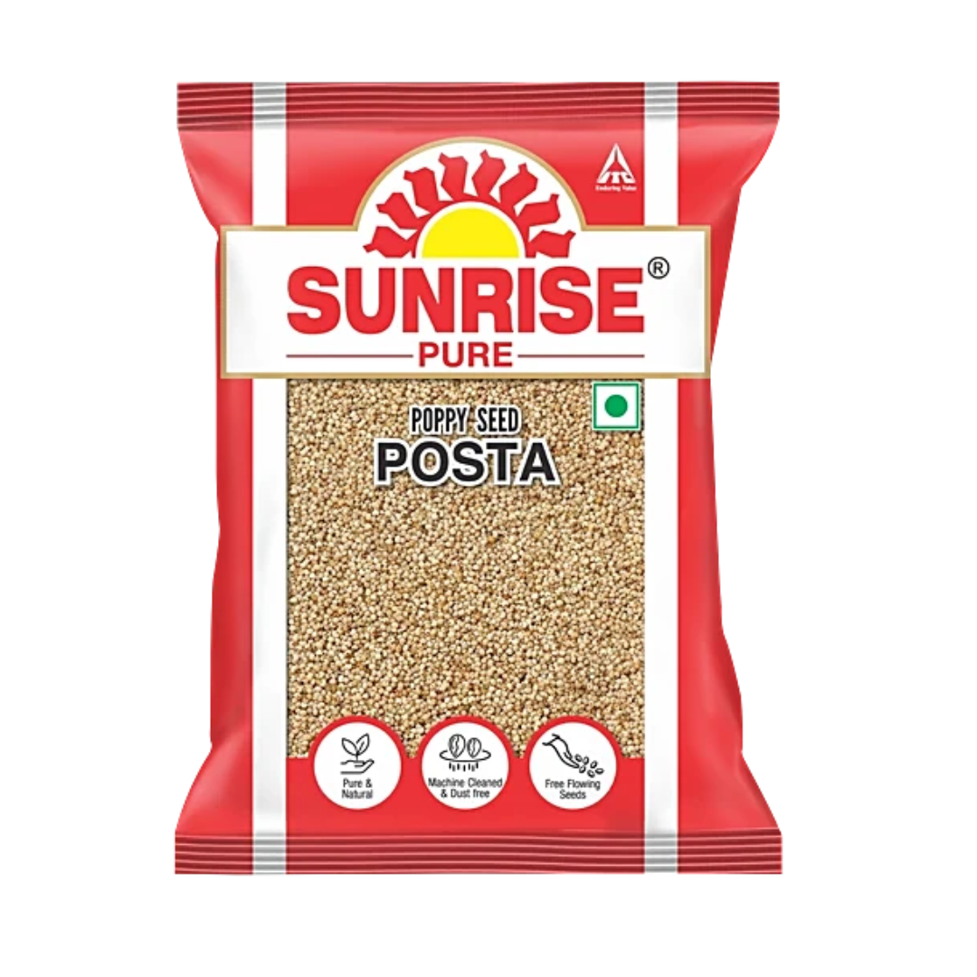 Sunrise Pure Posta, Poppy Seeds, Whole Spice, 10 g Pouch