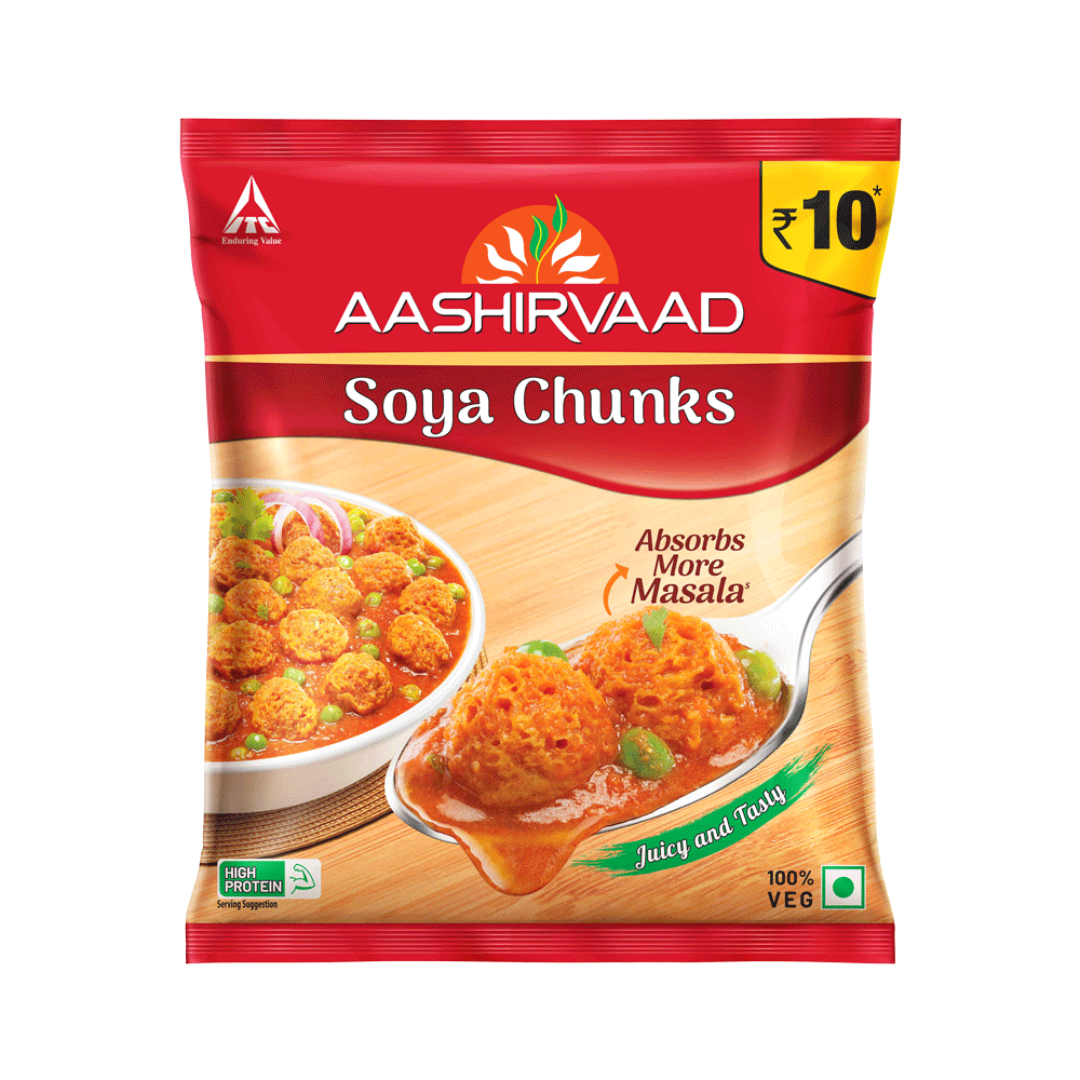 Aashirvaad Soya Chunks 40g Pouch (Pack of 1)