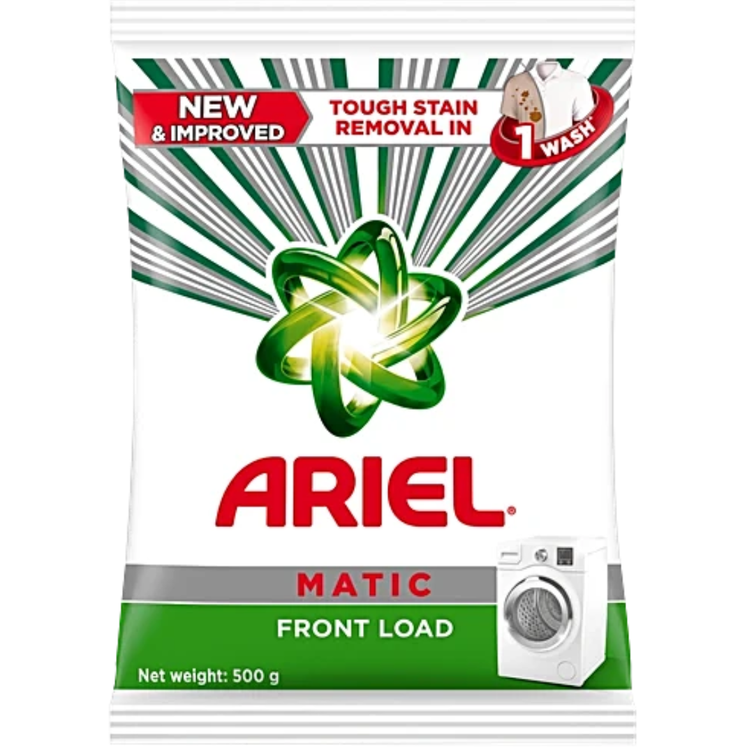 Ariel Matic Detergent Powder Front Load 500 g pouch
