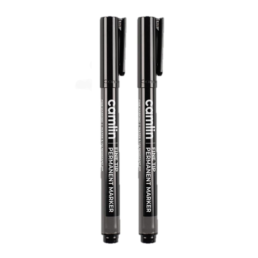 Camlin Fine Tip Permanent Marker, Pen, (Marker kalam), Black 1 piece