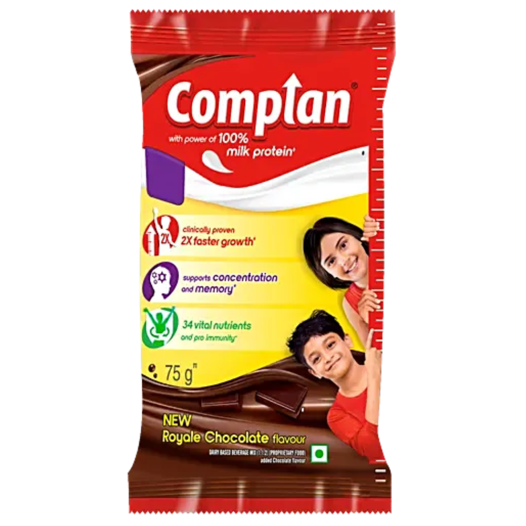 Complan Nutrition Drink - Royale Chocolate Flavour, Pouch 75 g