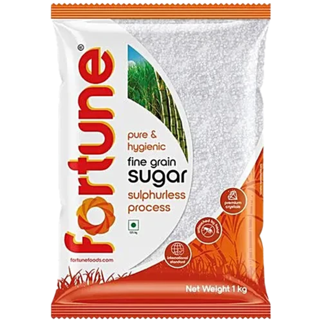 Fortune Fine Grain Sugar - (Chini) 1 kg Pouch