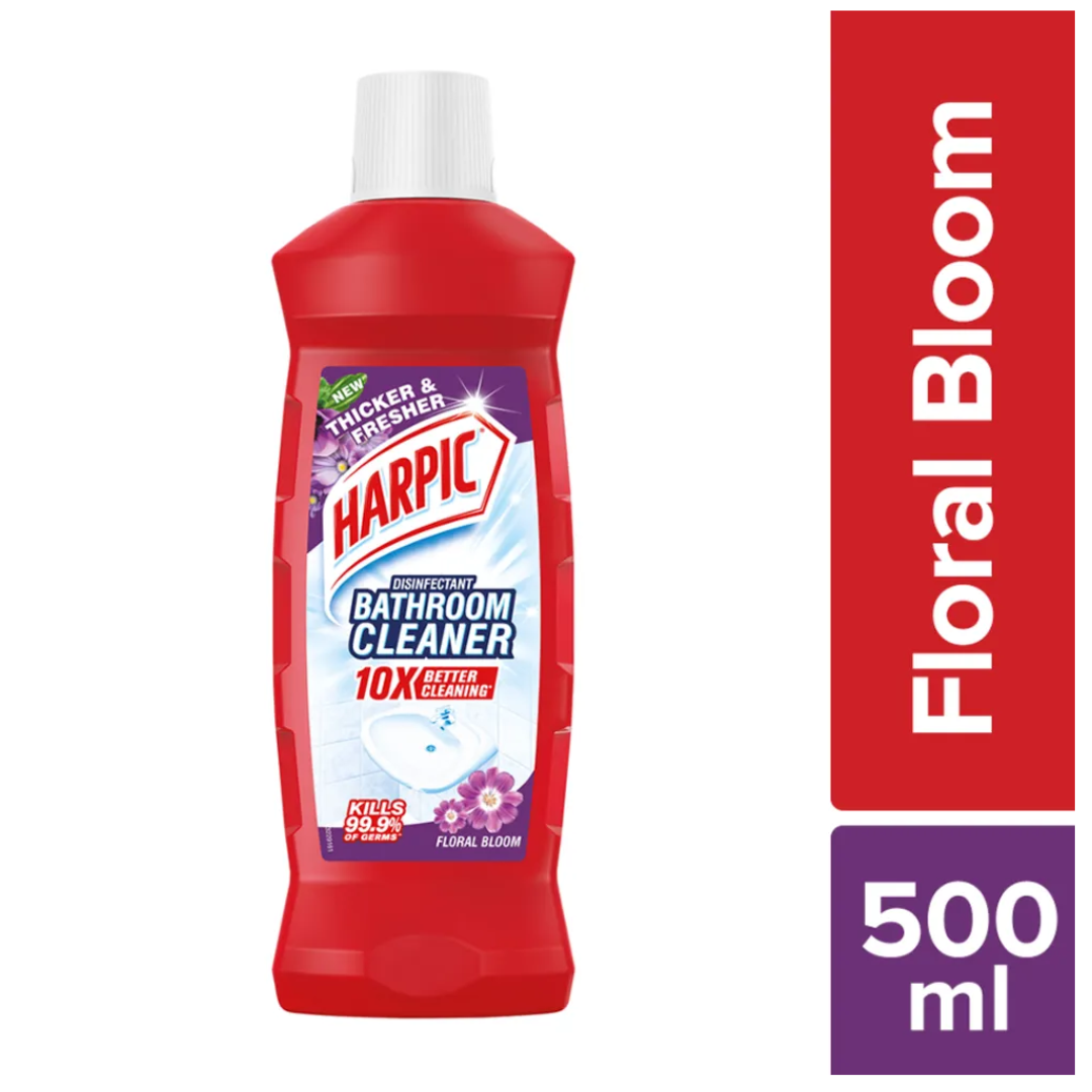Harpic Bathroom Cleaner Liquid - Floral, (Removes Bathroom Stains)  500 ml