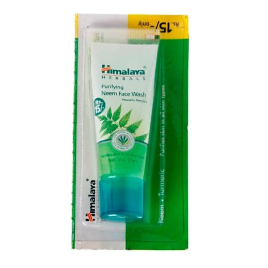 Himalaya Purifying Neem Face Wash, Prevents Pimples, 15 ml