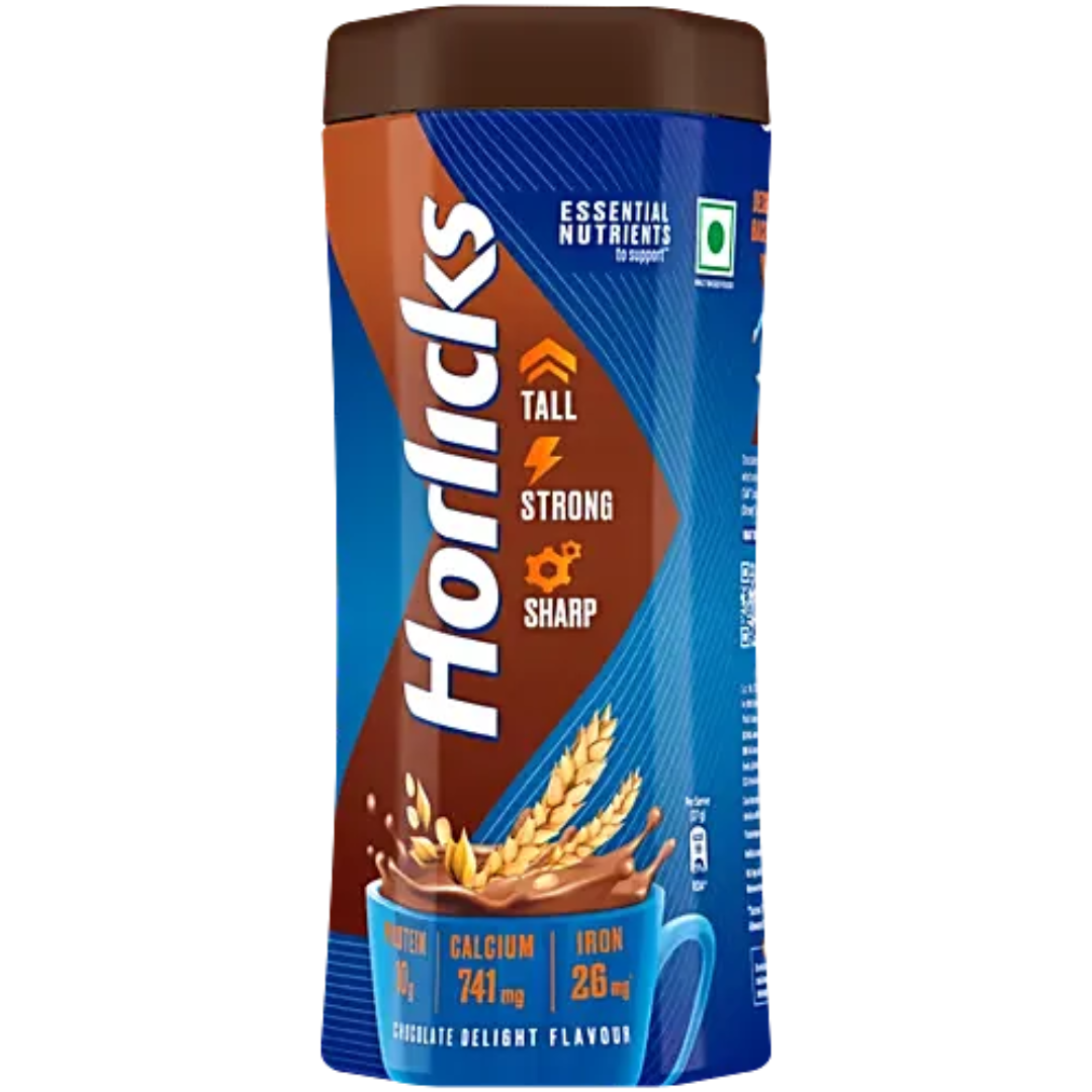 Horlicks Chocolate Flavour Nutrition Drink, 500 g Jar