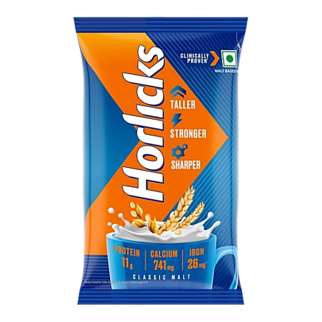 Horlicks Nutrition Drink - Classic Malt, 450 g Pouch