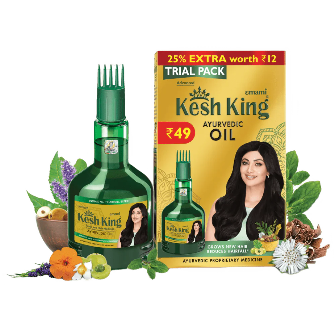 Kesh King Ayurvedic Medicine Oil, (Kesh King Tel) 30ml