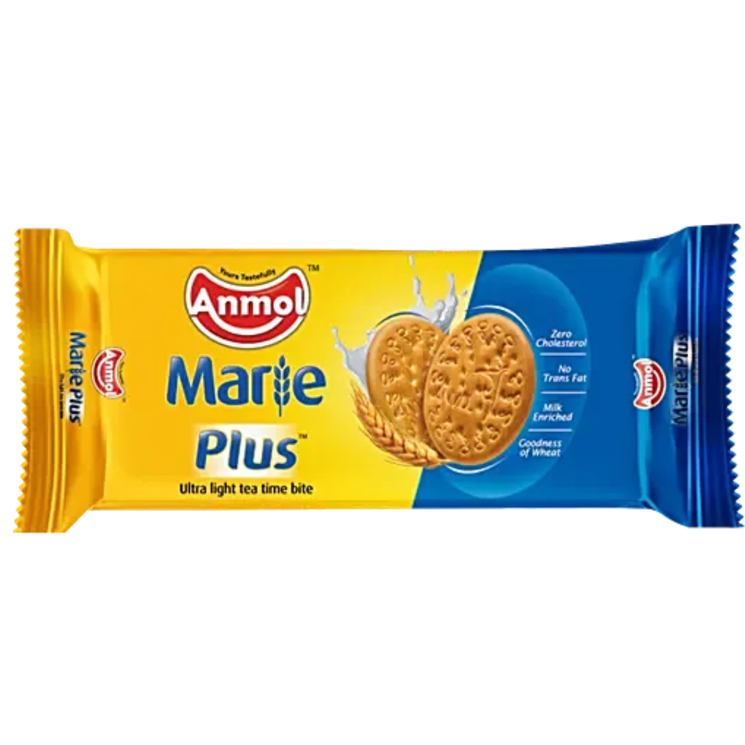 Anmol Marie Plus Biscuits, 215 g + 17 g Extra pouch