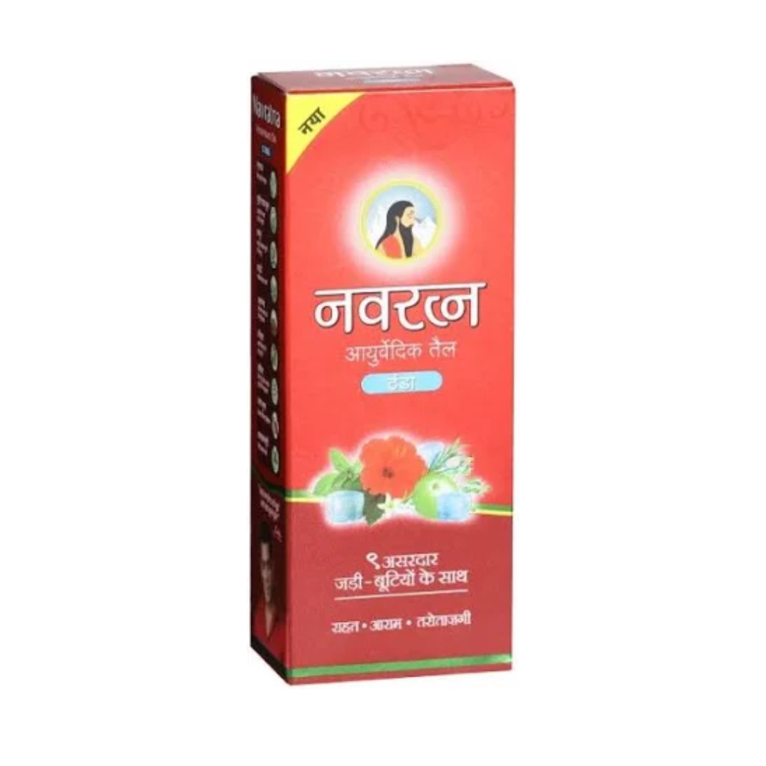 Navratna Ayurvedic Cool Hair Oil, (Ayurvedic Tel), 45 ml