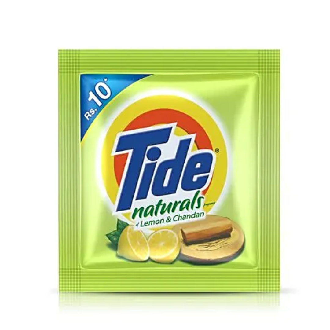 Tide Naturals Lemon &amp; Chandan Detergent Powder,  140 g