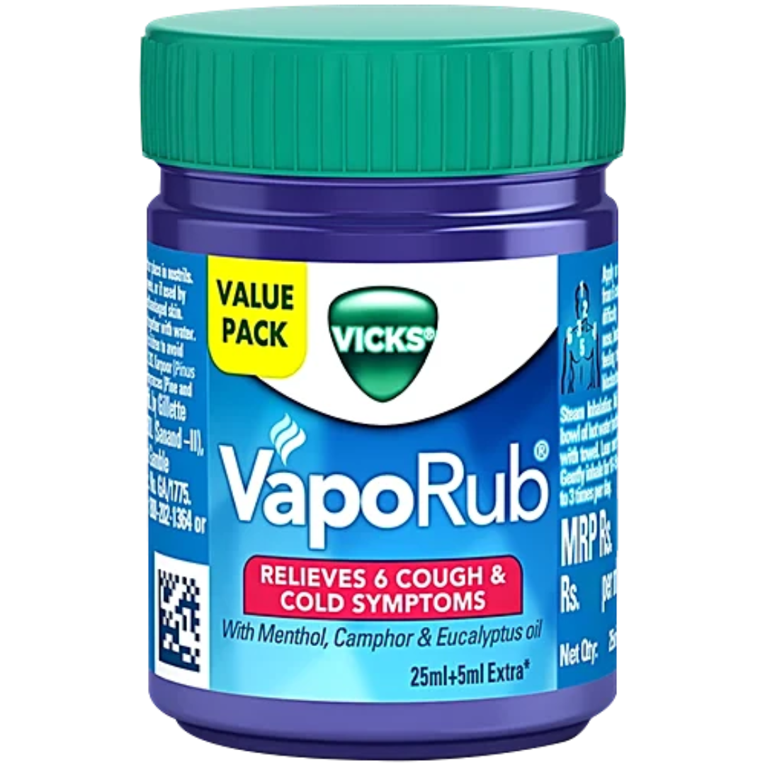 Vicks Vapo Rub With Menthol, 25 ml Bottle