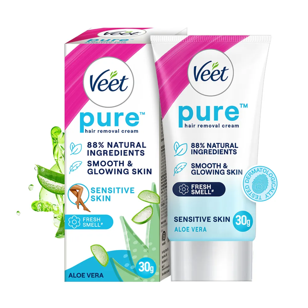 Veet Pure Hair Removal Cream (Sensitive Skin)- 30 g
