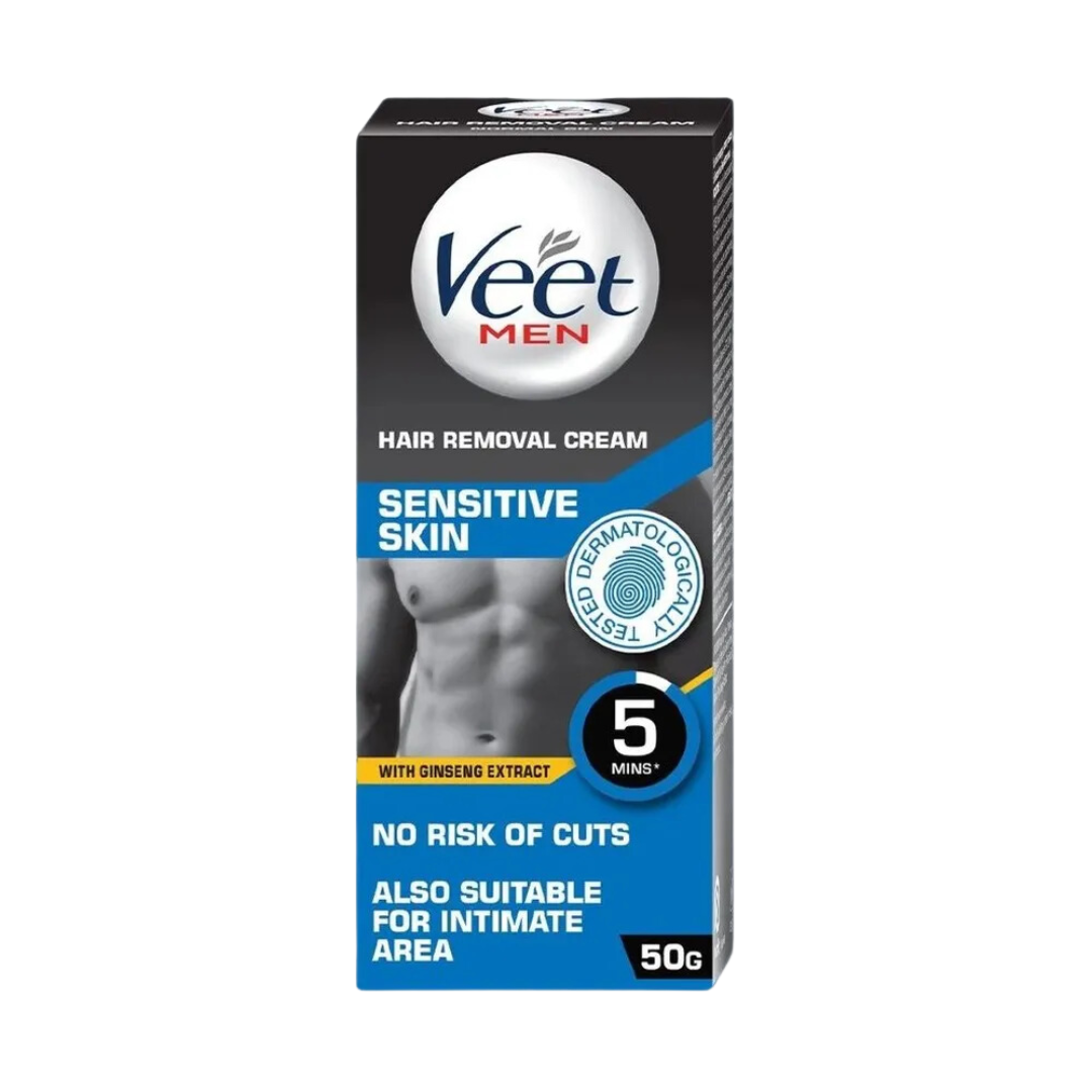 Veet Men Hair Removal Cream, (Sensitive Skin)- 50 g