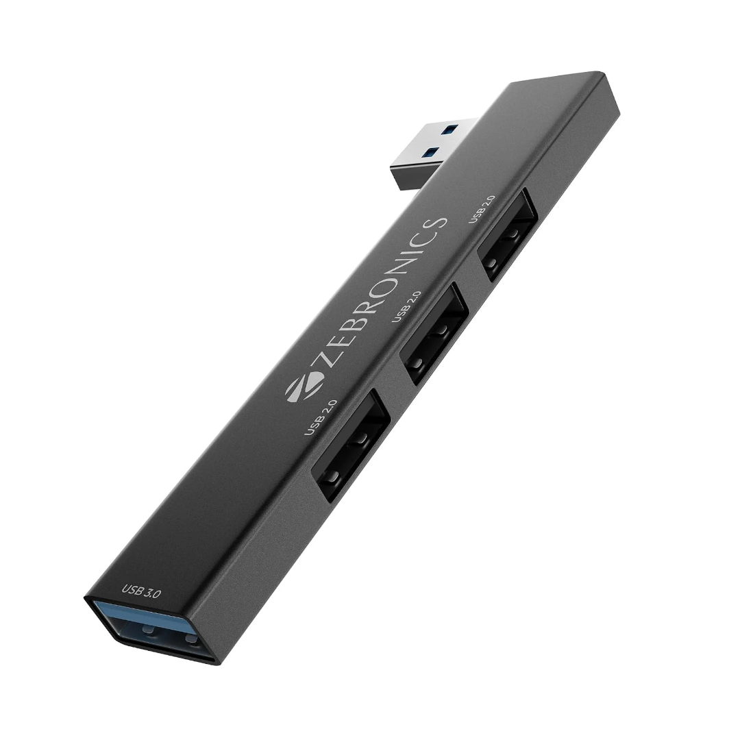 ZEBRONICS 210HB, 4 in 1 USB Hub, USB Ports