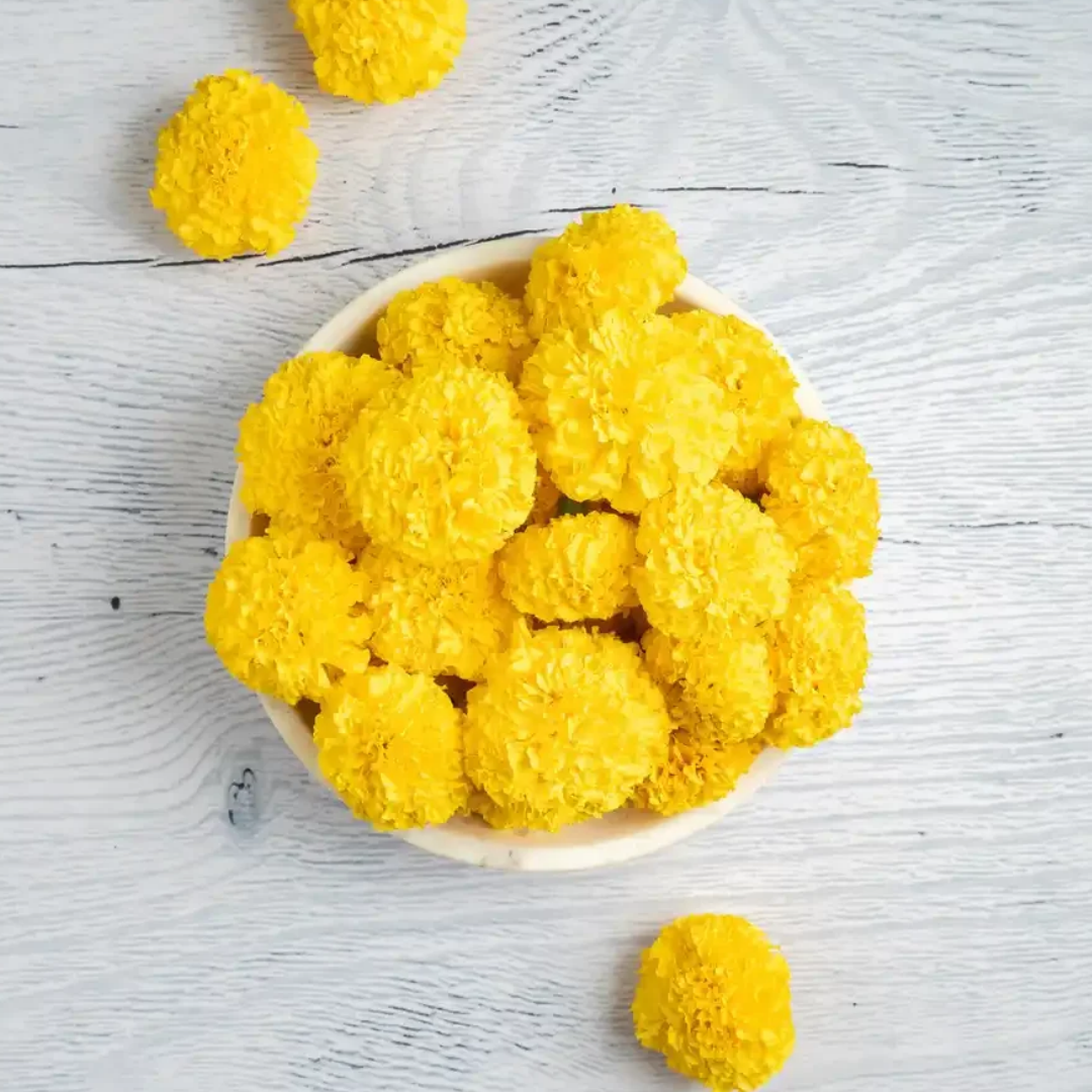 Marigold Yellow Flower (gadha phul) 250gm
