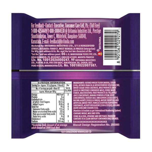 BRITANNIA Treat Jim Jam Cream Sandwich