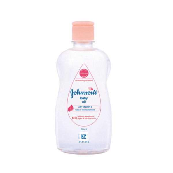 Johnson's Baby Oil with vitamin E, 50 ml