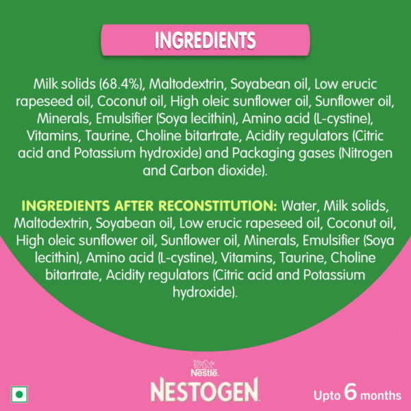 Nestle Nestogen 1 Infant Formula - Powder, Up to 6 Months, 400g Box
