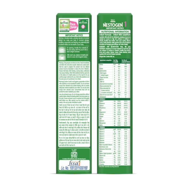 Nestle Nestogen 1 Infant Formula - Powder, Up to 6 Months, 400g Box