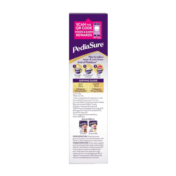 Pediasure Nutritional Drink Powder, Vital Nutrients to Help Kids Grow, Vanilla Flavour, 375 gm