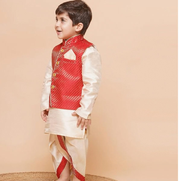AJ DEZINES Kids Dhoti Kurta Set for Boys