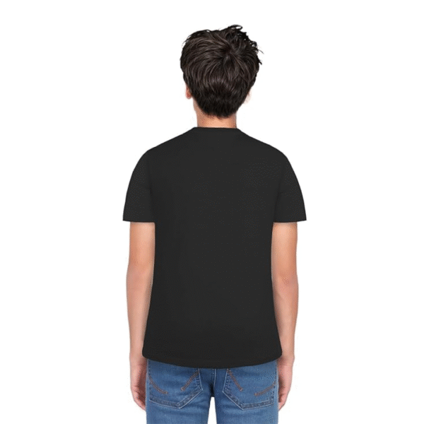 Boys Crew Neck T-shirt with Character Graphic Print, Colour: BLACK, Size: 5-6 YEARS