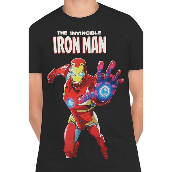 Boys Crew Neck T-shirt with Character Graphic Print, Colour: BLACK, Size: 5-6 YEARS