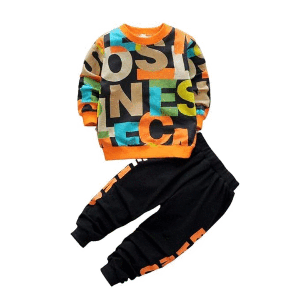 Boy's Cotton full Sleeves Printed shirt and Pant Set in Multi Color, Size: 4-5 Years