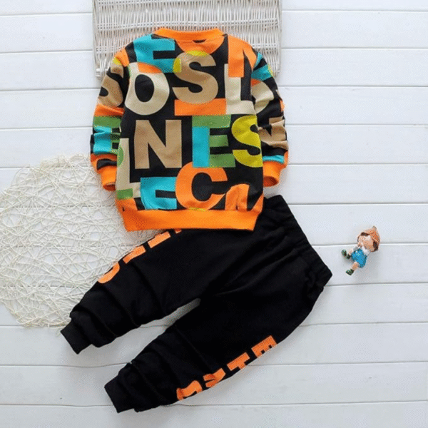 Boy's Cotton full Sleeves Printed shirt and Pant Set in Multi Color, Size: 4-5 Years