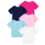 Girls Half Sleeves Regular Fit Cotton T-Shirt, (5 T-Shirts), Colour: Multicolour, Size: 2-3 Years