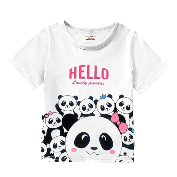 Girls Half Sleeves Regular Fit Cotton T-Shirt, (5 T-Shirts), Colour: Multicolour, Size: 2-3 Years