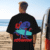 Graphic Printed Round Neck Half Sleeves T-Shirt for Men, Colour: Black_OCT, Size- L