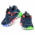 HOOH Kids Unisex Light Up Sneakers with Button Closure with Drawstring and Light Shoes for Boys and Girls