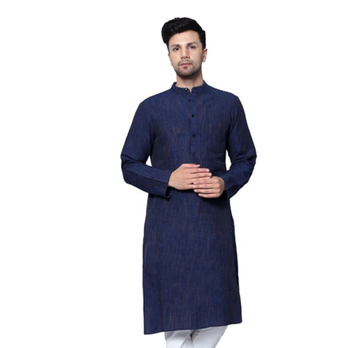 Men's Cotton Long Kurta Full Sleeves
