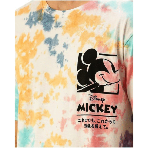 Mickey Mouse Print Round Neck Half Sleeve T-Shirt for Men & Boys, (Size: M)