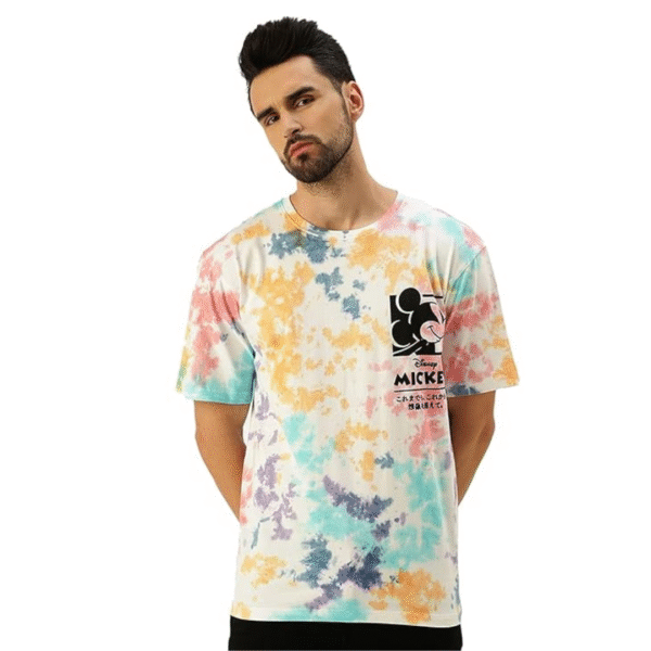 Mickey Mouse Print Round Neck Half Sleeve T-Shirt for Men & Boys