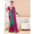 SIRIL Women's Bandhani Printed Chiffon Saree with Blouse piece