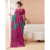 SIRIL Women's Bandhani Printed Chiffon Saree with Blouse piece