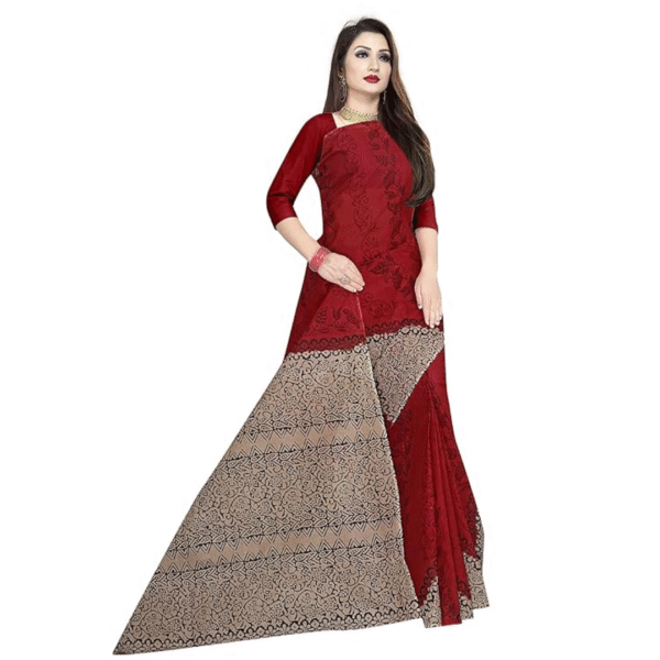 TAMAIRA-FASHION-Womens-Plain-Weave-Pure-Cotton-Saree-Without-Blouse-Piece