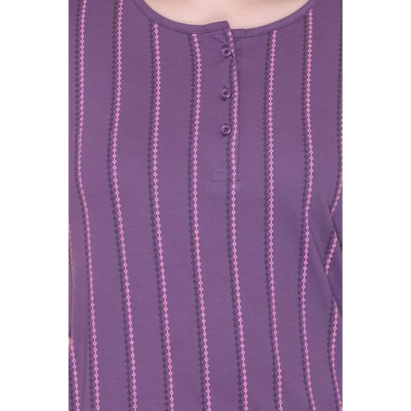 Women-Regular-Fit-Henley-All-Over-Print-T-Shirt-Kurta