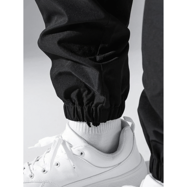 Lymio Men Cotton Cargo Pants for Men, Color: Black,  Size: L (1Cargo-34-37)